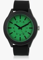 Fastrack 38003Pp15j Black/Green Analog Watch