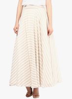 Femella Beige Flared Skirt