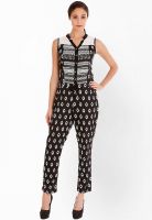 Fusion Beats Black Printed Jumpsuit