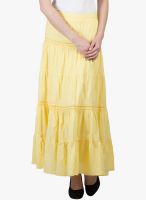 Gipsy Yellow Flared Skirt