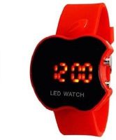 Givme Apple Shaped Red LED Watch for Boys & Girls Digital Watch - For Boys, Girls