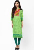 Indidori Green Printed Kurtis