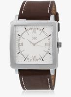 KILLER Klw5007a Brown/White Analog Watch