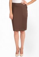 Kaaryah Brown Flared Skirt