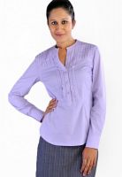 Kaaryah Purple Solid Shirt