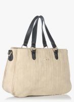 Lavie Fusion 3C Medium Beige Satchel Bag