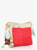 Massimo Italiano Red Leather Sling Bag