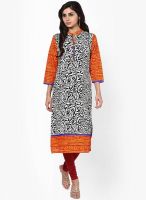 Prakhya Orange Printed Kurtas