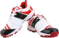 Proase Stud Cricket Shoes(White, Red)