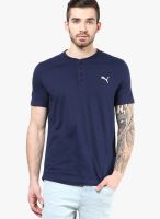 Puma Navy Blue Henley T-Shirt