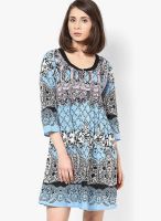 Rain & Rainbow Cotton Blue Dress