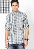 Rigo Olive Checks Casual Shirt