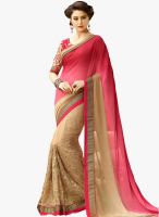 Roop Kashish Beige Embroidered Saree