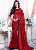 Roop Kashish Red Printed Saree