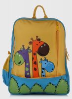 STAR GEAR 14 Inches Happy Giraffe Turquoise Backpack