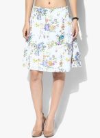 Shibori Designs White Flared Skirt