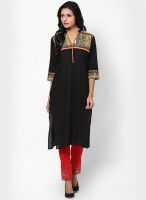 Shree Black Printed Kurtis