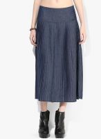 Sisley Blue Flared Skirt