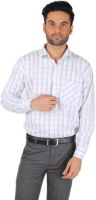 Spaky Men's Checkered Formal Blue Shirt