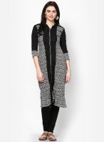 Span Cotton Black Kurti