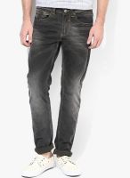 Spykar Grey Mid Rise Skinny Fit Jeans