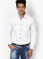 Spykar White Regular Fit Casual Shirt