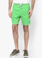 Superdry Green Solid Shorts