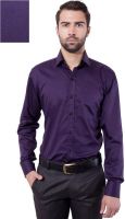 Tag & Trend Men's Solid Formal Purple Shirt