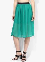 Tagd New York Green Flared Skirt
