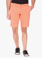 The Indian Garage Co. Orange Solid Shorts