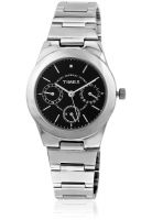 Timex J104 Silver/Black Analog Watch