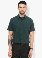 Van Heusen Green Slim Fit Formal Shirt