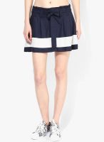 Vero Moda Navy Blue Flared Skirt