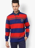 Wilkins & Tuscany Red Striped Polo T-Shirts