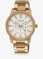 Adexe 009905B-8 Golden/Silver Analog Watch