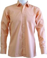 Ardeur Men's Checkered Formal Orange Shirt