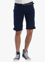 BEEVEE Blue Solid Shorts