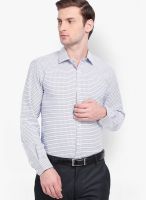 Black Coffee Checked White Formal Shirt