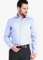 Black Coffee Solid Light Blue Formal Shirt