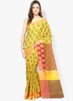 Bunkar Golden Printed Saree