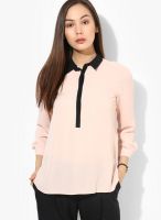 Dorothy Perkins Blush Contrast Placket Shirt