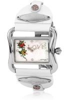 Ed Hardy VI-RS Silver Analog Watch