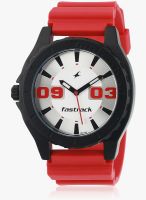 Fastrack NE9462AP02J Red/White Analog Watch