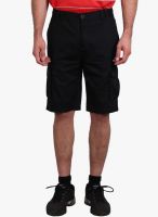 Fitz Black Solid Shorts