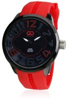 Gio Collection Su-1566-Bk-Or Red/Black Analog Watch