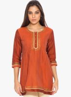 Globus Rust Solid Kurtis