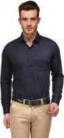 Hancock Men's Solid Formal Dark Blue Shirt