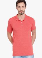 Highlander Pink Solid Polo TShirts