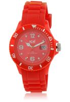 Ice Red Analog Watch