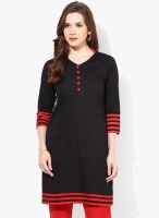 Jaipur Kurti Black Printed Kurtis